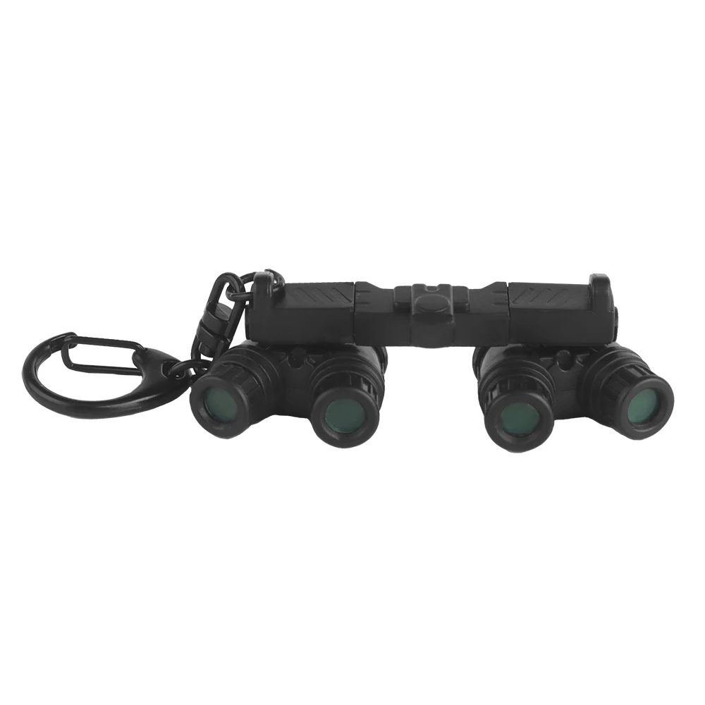 NEWMini GPNVG18 Style Four-eye Night Vision Keychain,Both Sides Slide NVG Model Cool Decoration Gift For Hunting Airsoft Outdoor