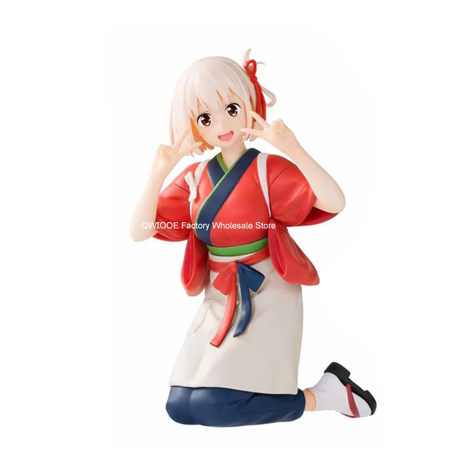 Original Genuine SEGA Lycoris Recoil 10cm Inoue Takina Nishikigi Chisato Noodle Stopper Models Desktop Toys Gift Wholesale