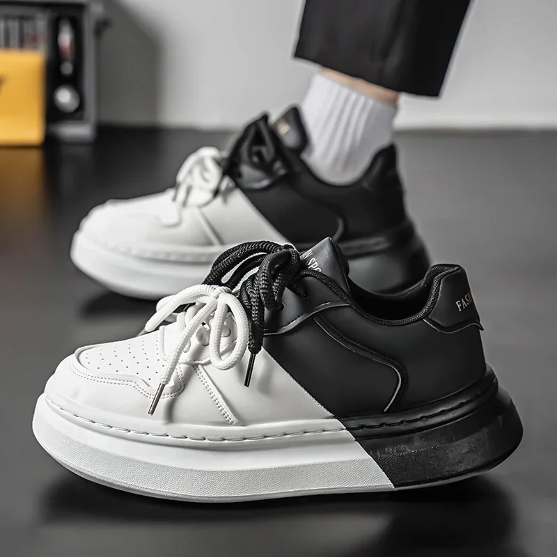 

Уличные дышащие мужские прогулочные кроссовки, легкие удобные белые кроссовки, теннисная спортивная обувь, кожаная мужская повседневная обувь