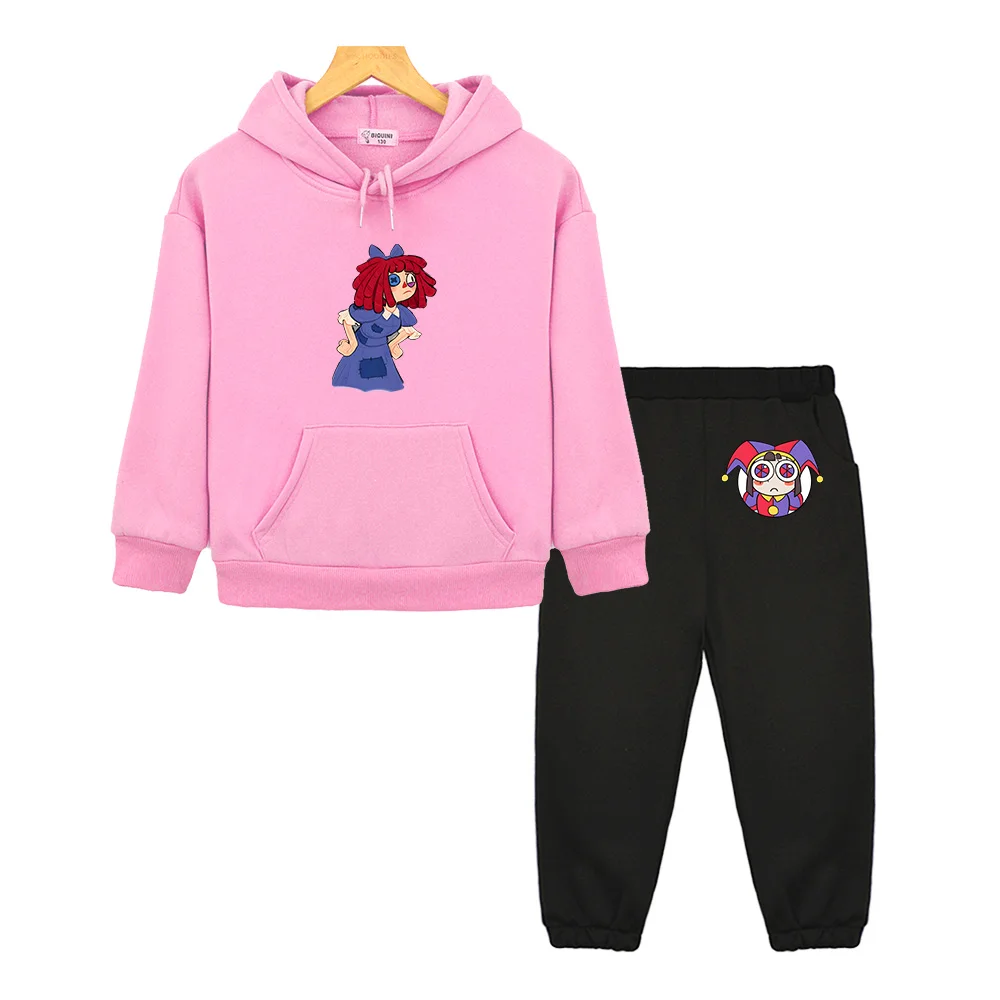 Ragatha The Amazing Digital Circu Printing Hoodies Sets Casual Children Cartoon Graphic Sweatshirts Long Sleeve Boys/Girls Tops