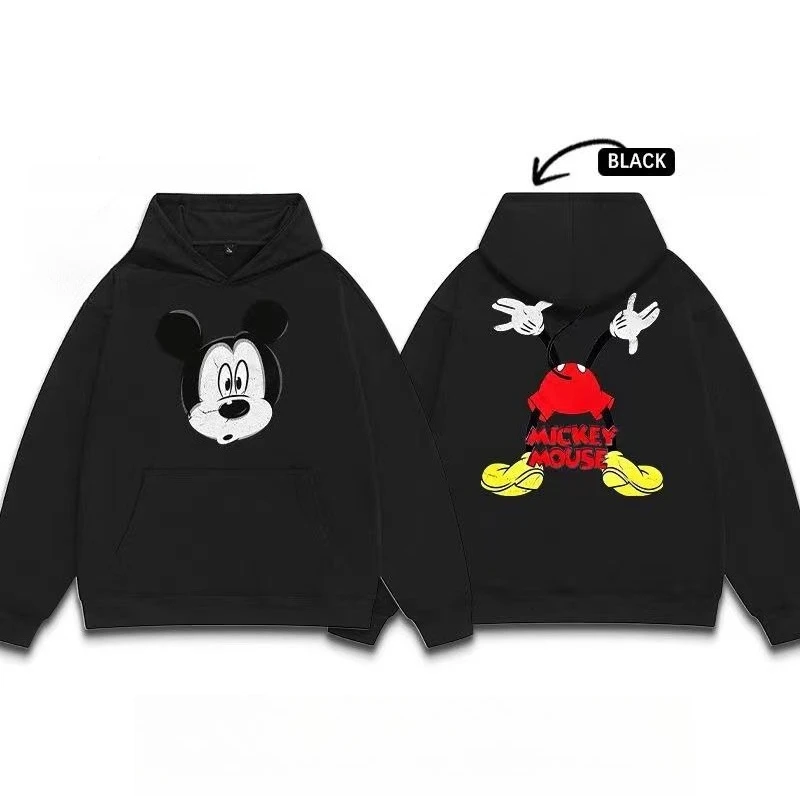 

Mickey Avatar Print Autumn and Winter Hooded Sweater, Versatile Loose Top, Same Coat for Men and Women