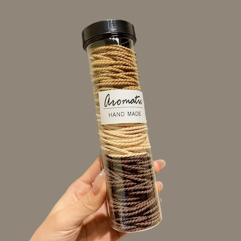 High-Elastic Seamless Hair Ties for Women, Basic Versatile Hair Bands in Black, Coffee, and Beige Colors, Rubber Bands for Tying Hair, Durable and Not Easy to Break, No Damage to Hair, Metal-Free, Ponytail Hair Ties, Suitable for Adults' Daily Use, Commuting, Sports, Yoga, Face Washing, Makeup, Home, Outdoor Activities, Multi-Color Combination Pack, Large Capacity Storage Tube Packaging, Simple Hair Ties, Thin Elastic Hair Bands, Long and Short Hair Styling Accessories, Hair Fixing Accessories, Lightweight, Soft, Comfortable, Non-Tightening on Hair, Hair Styling Accessories, Travel, Office, Fitness, Versatile Practical Hair Accessories, Gift