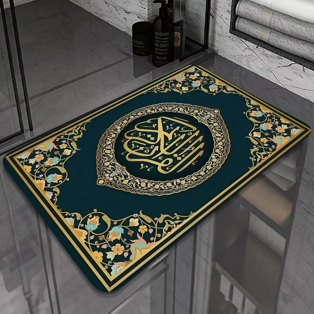 Muslim Prayer Bath Mat Kids Room Bedroom Decoration Balcony Anti-Slip Doormat Living Room Alfombra