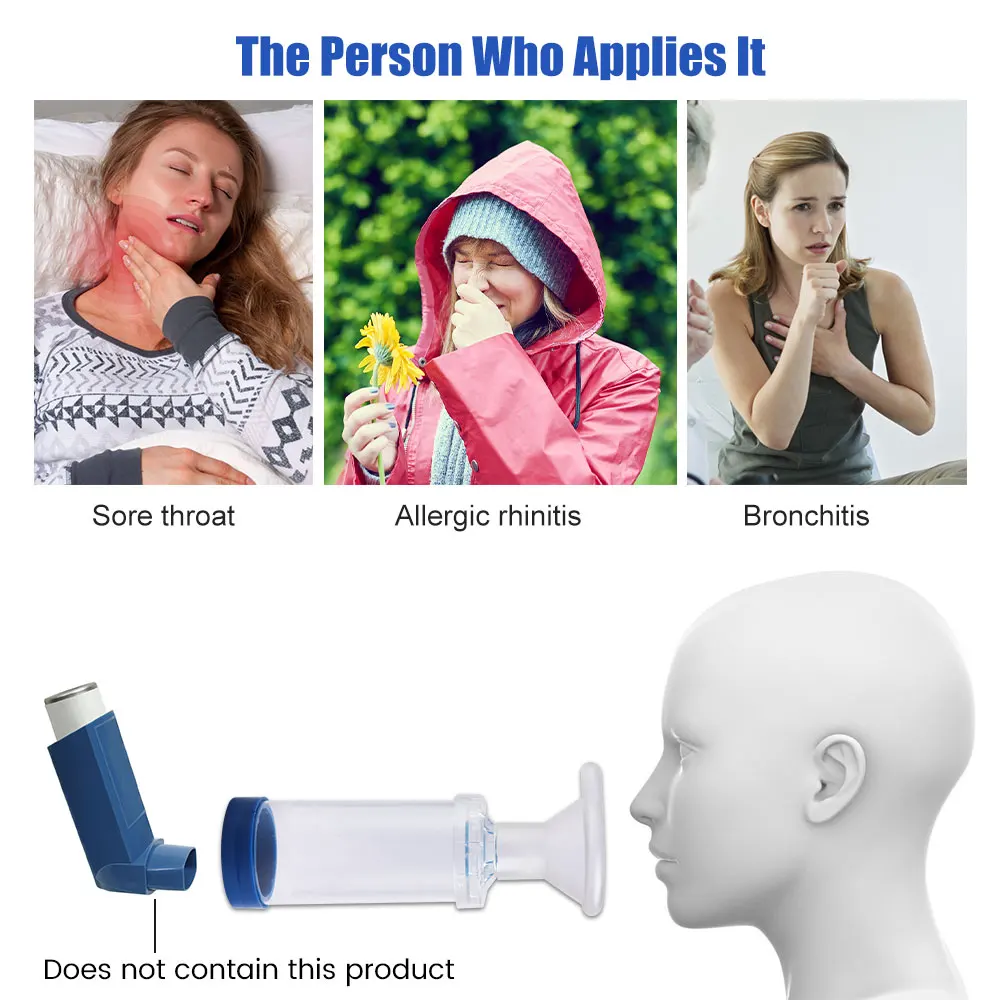Buffer Inhale Chamber Automizer Spacer Mist Storage Compressor Nebulizer Tank Chamber & Mask Cup For Baby Children Adult Pet C1 view 3