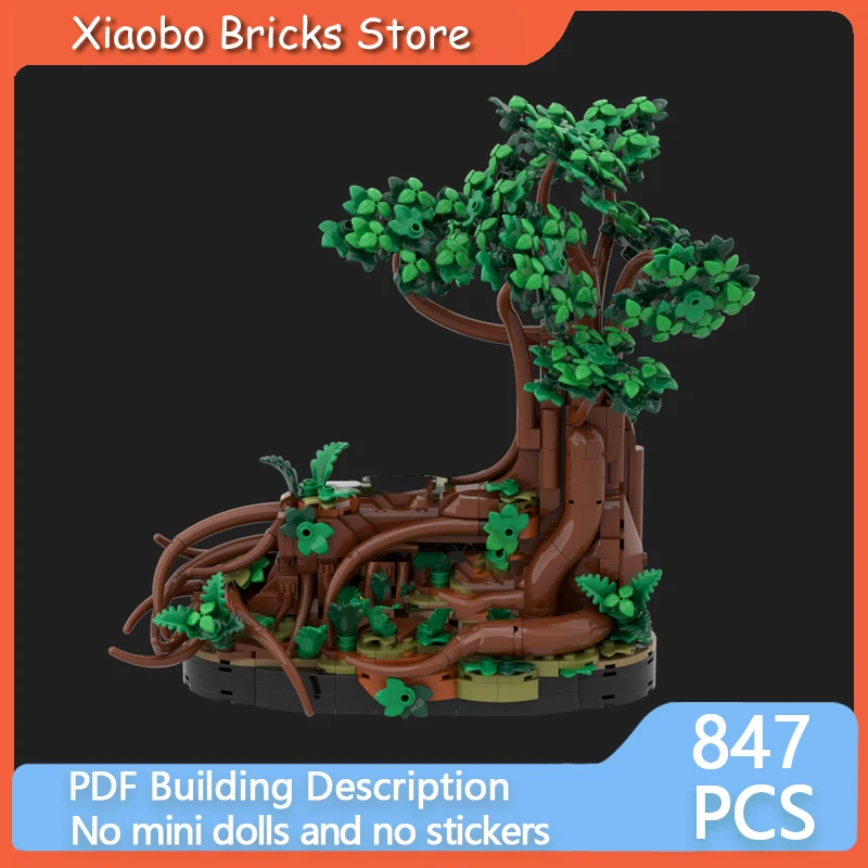 

Popular Ring Movie Model MOC Building Bricks Cave Under The Tree Modular Technology Gifts Holiday Assemble Children Toys Suit