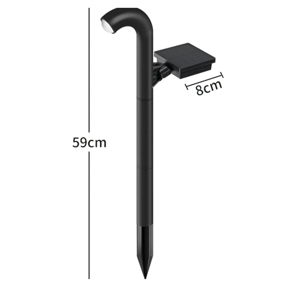 BFYLE солнечный уличный дорожный светильник, ландшафтный светильник, садовый двор, проход, прожектор, изогнутый водонепроницаемый тротуарный ворс, 1 шт.