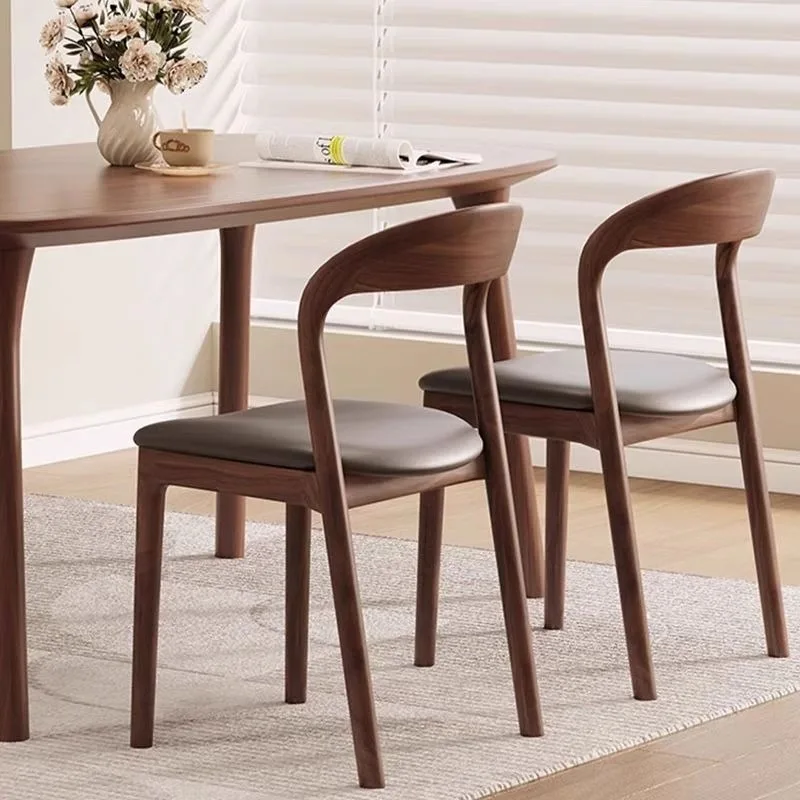 Solid Wood, Dining Chair, Home, Study, Backrest, Modern, Minimalist, Designer, Stool, Nordic, Restaurant, Eating, Chair