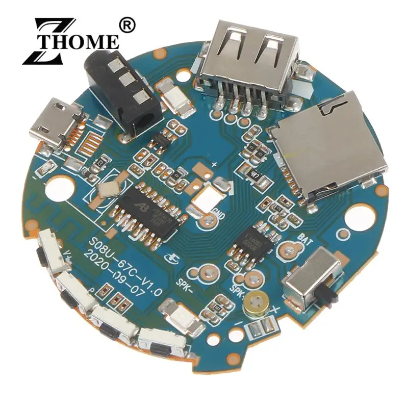 3.7-5V Multifunction Bluetooth Receiver Audio Amplifier Board MP3 Decoder