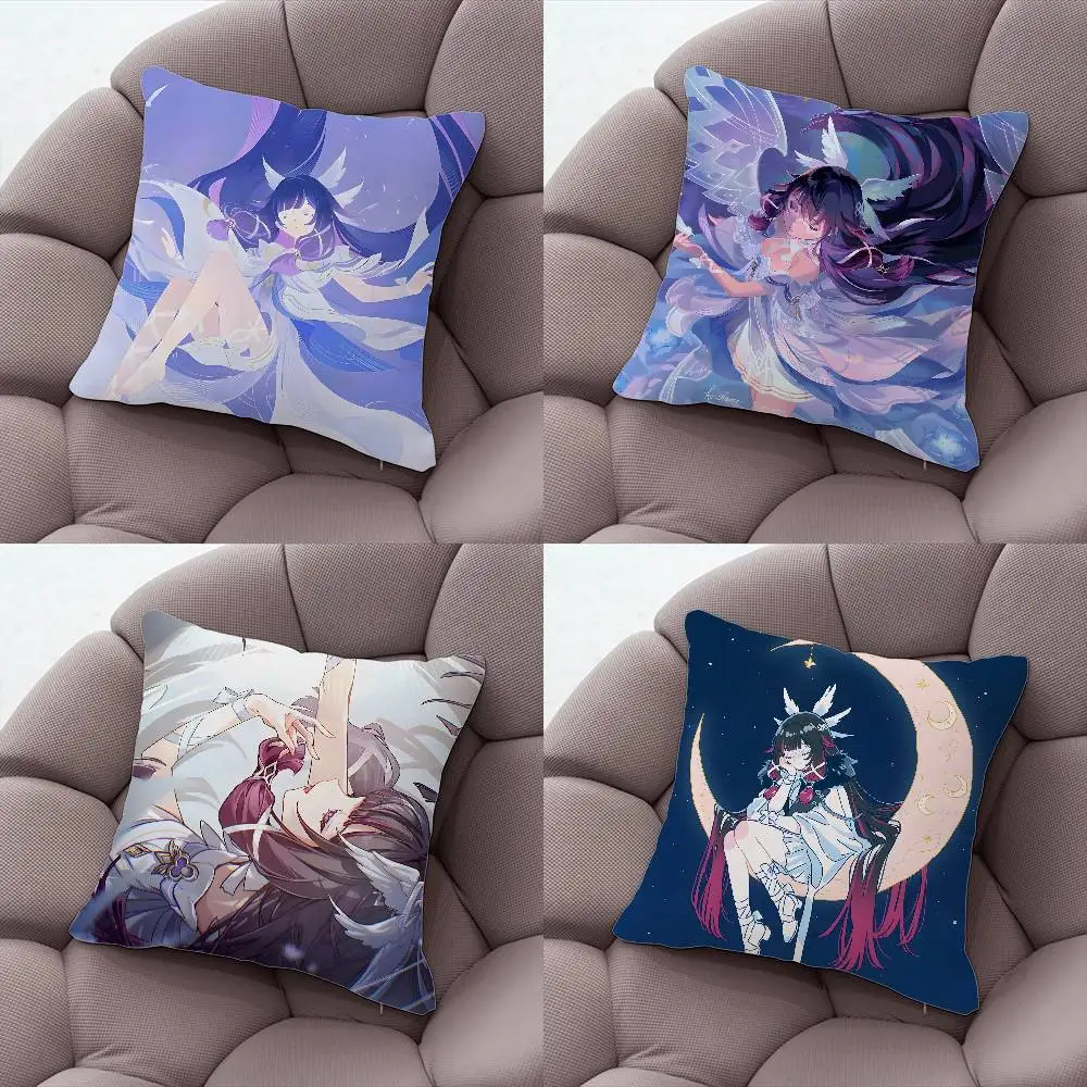 

C-Columbina G-Genshin Impact Pillowcase Pillows for Sofa Cover Decoration Home Decor Items Luxury Pillow Covers Cushion Cushions