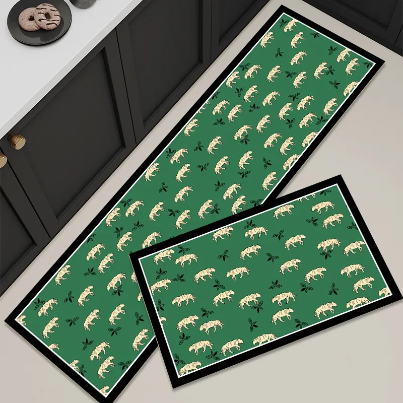 Advanced Kitchen Floor Mat Wipeable Washable Non-slip Oil-proof Waterproof PVC Stain-resistant Carpet Balcony Rug Ковер Tapis 러그
