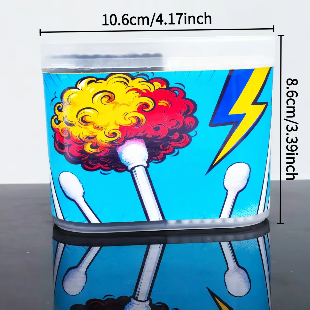 300개 창의적인 패턴 양면 면봉, 일상 가정용 성인 면봉, 다목적 선물용 면봉