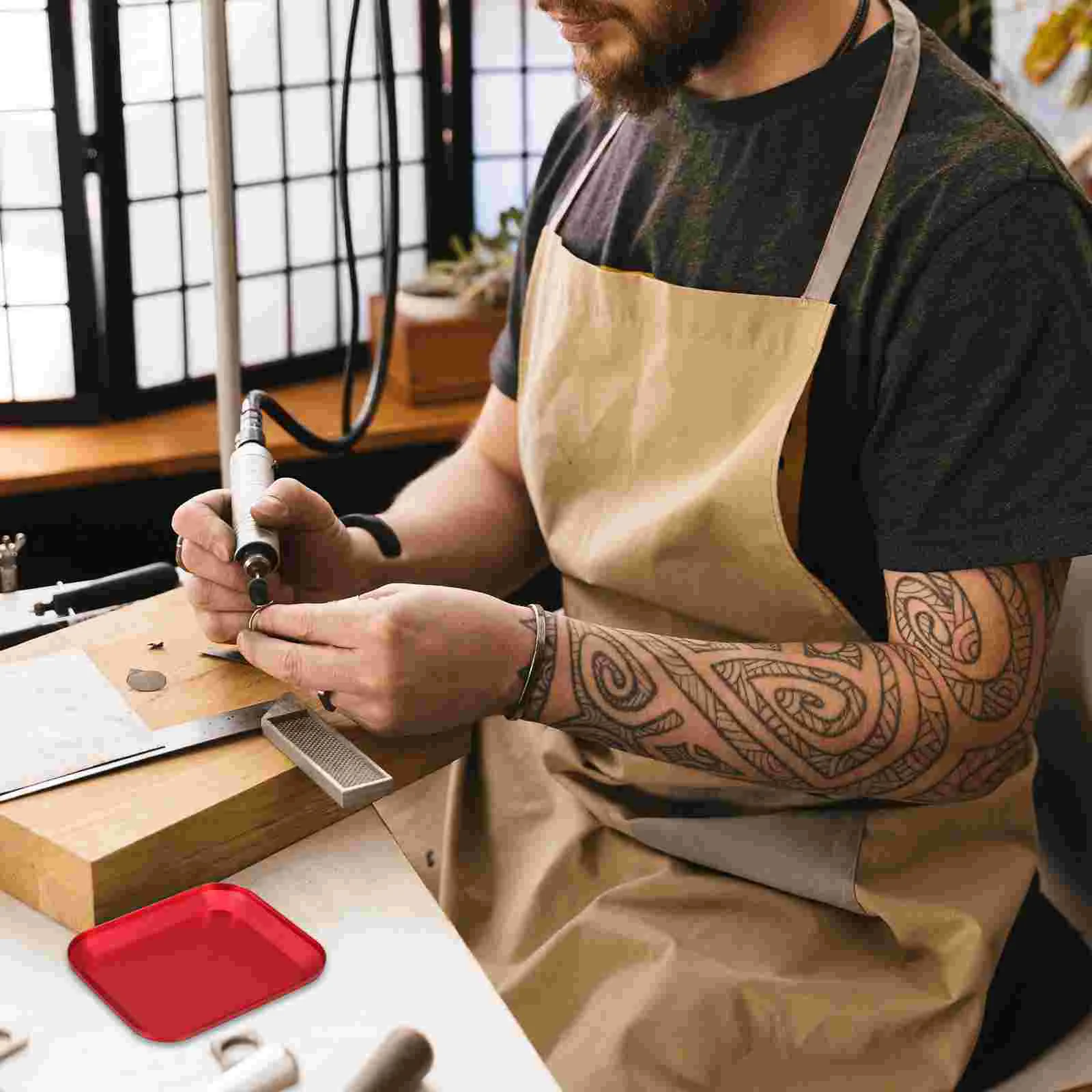 Magnetic Parts Holder Bolt Tray Screw Organizer Square Tool Remote Control Outlet Bracket