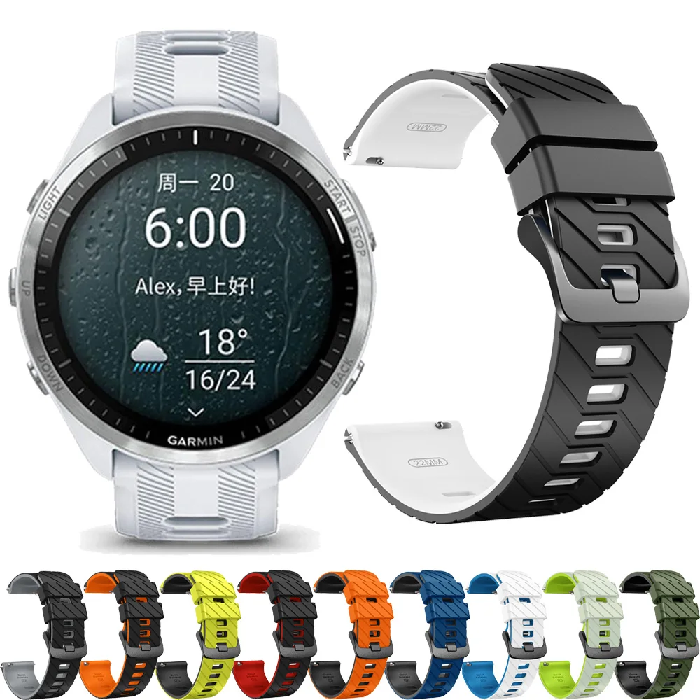 Masculino smartwatch 22mm pulseira de relógio para garmin forerunner 745/955/255/265/970 pulseira abordagem s70 47mm venu 3/2 pulseira