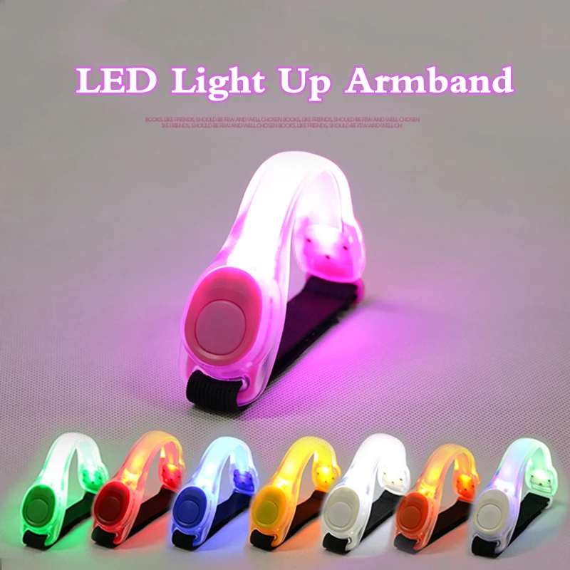 

Silicone Luminescent Bracelet LED Luminescence Is Suitable Bicycle Lights Riding Warning Night Running Party Concert Arm Lights
