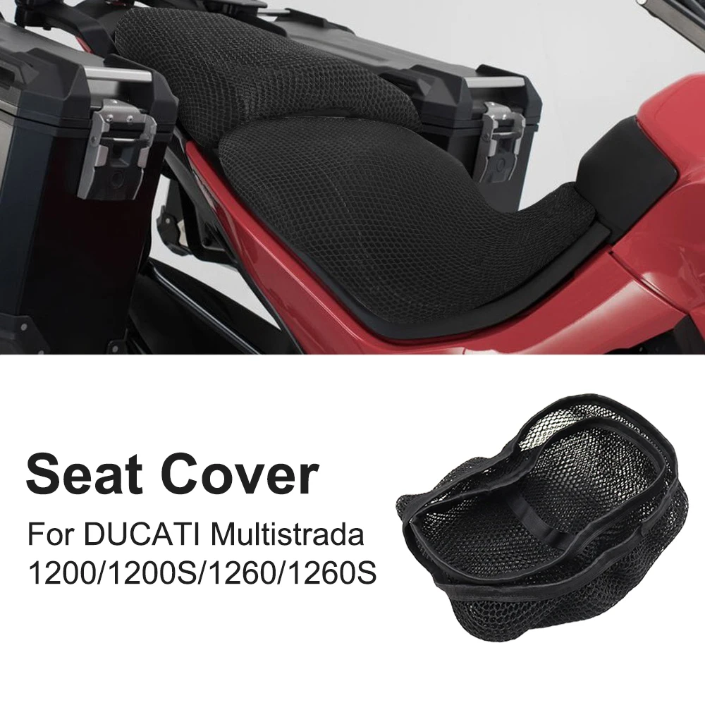 

Чехол на сиденье мотоцикла для Ducati Multistrada 1200 1260 1200S 1260S, нескользящий, дышащий, с теплоизоляцией и защитой от перегрева