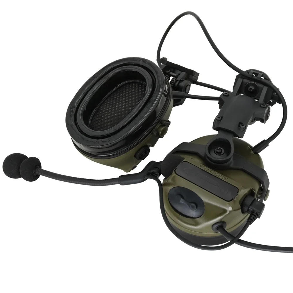 Tactical headset TACSKYC3 noise-cancelling shooting headset, comes with tactical helmet ARC rail U94 walkie-talkie button