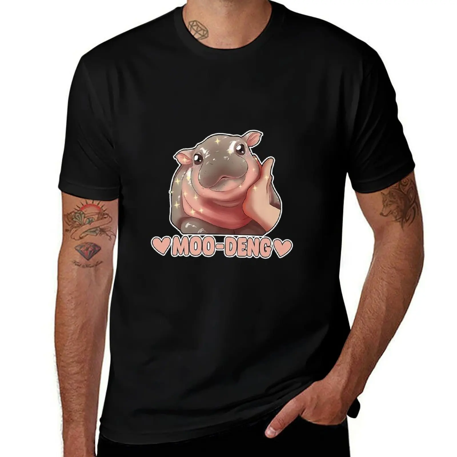 

Cute Moo Deng T-Shirt topping plain aesthetic clothes plain t shirts men