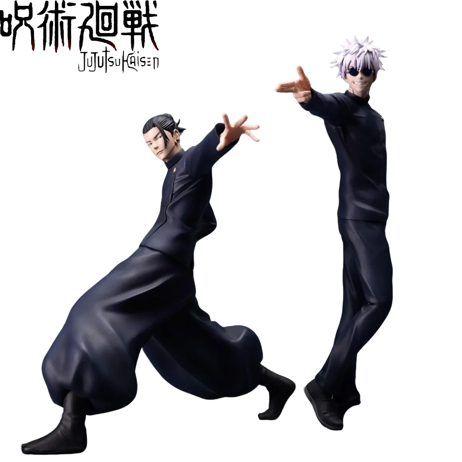 2 أنواع 17 سنتيمتر انمي ياباني Jujutsu Kaisen الشكل جوجو ساتورو عمل الشكل البلاستيكية نموذج اللعب تحصيل تمثال الدائمة الاطفال هدية