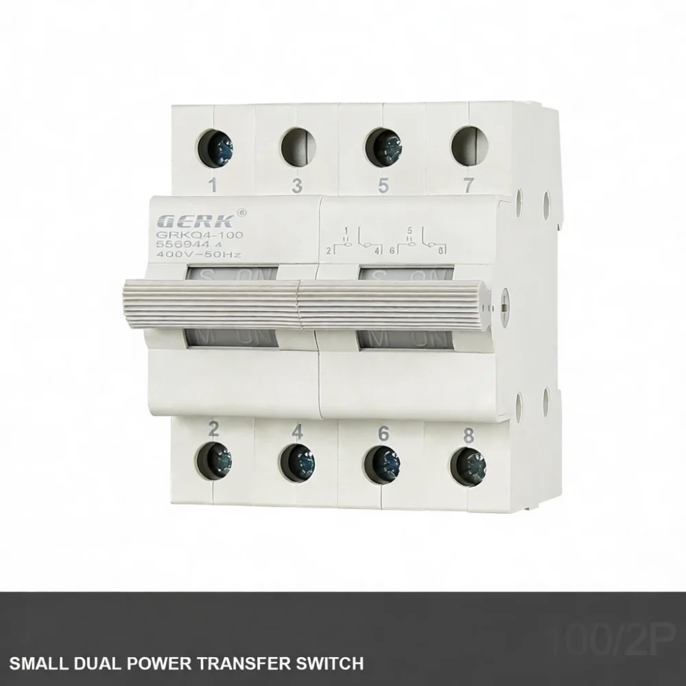 Din Rail Manual Transfer Switch Power Selector Breaker Isolator Changeover Mechanical Interlock Industrial Home Backup Supply