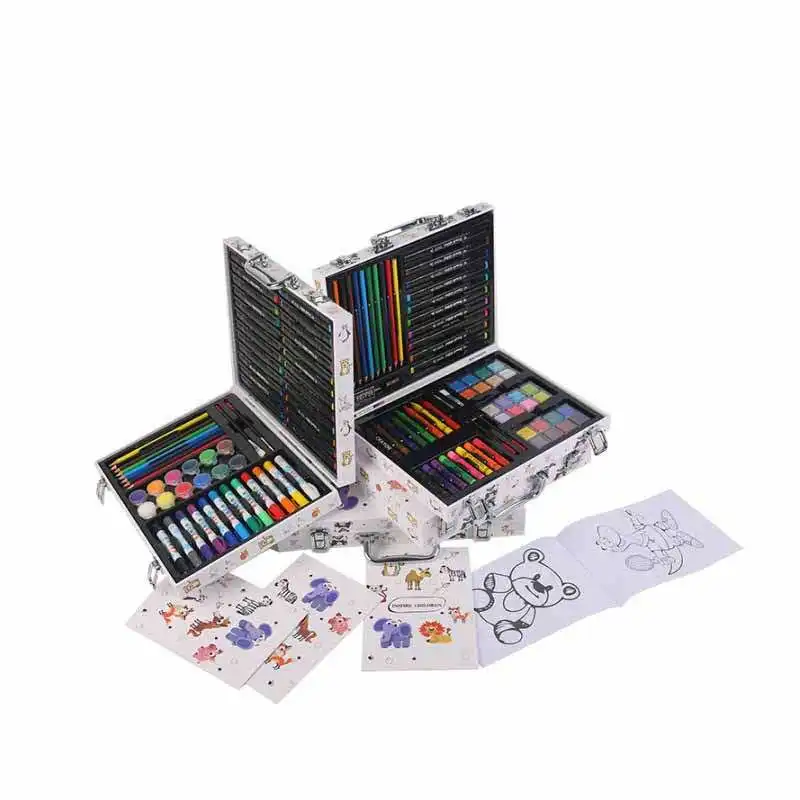 Inspiration Art Case Coloring Set - ZOO Animals, Art Supplies Set, Drawing Carrying Case Gift, 132-Piece Art Set, Deluxe Professional Color Set, Creating Gift Box, Art Set Crafts Drawing Painting