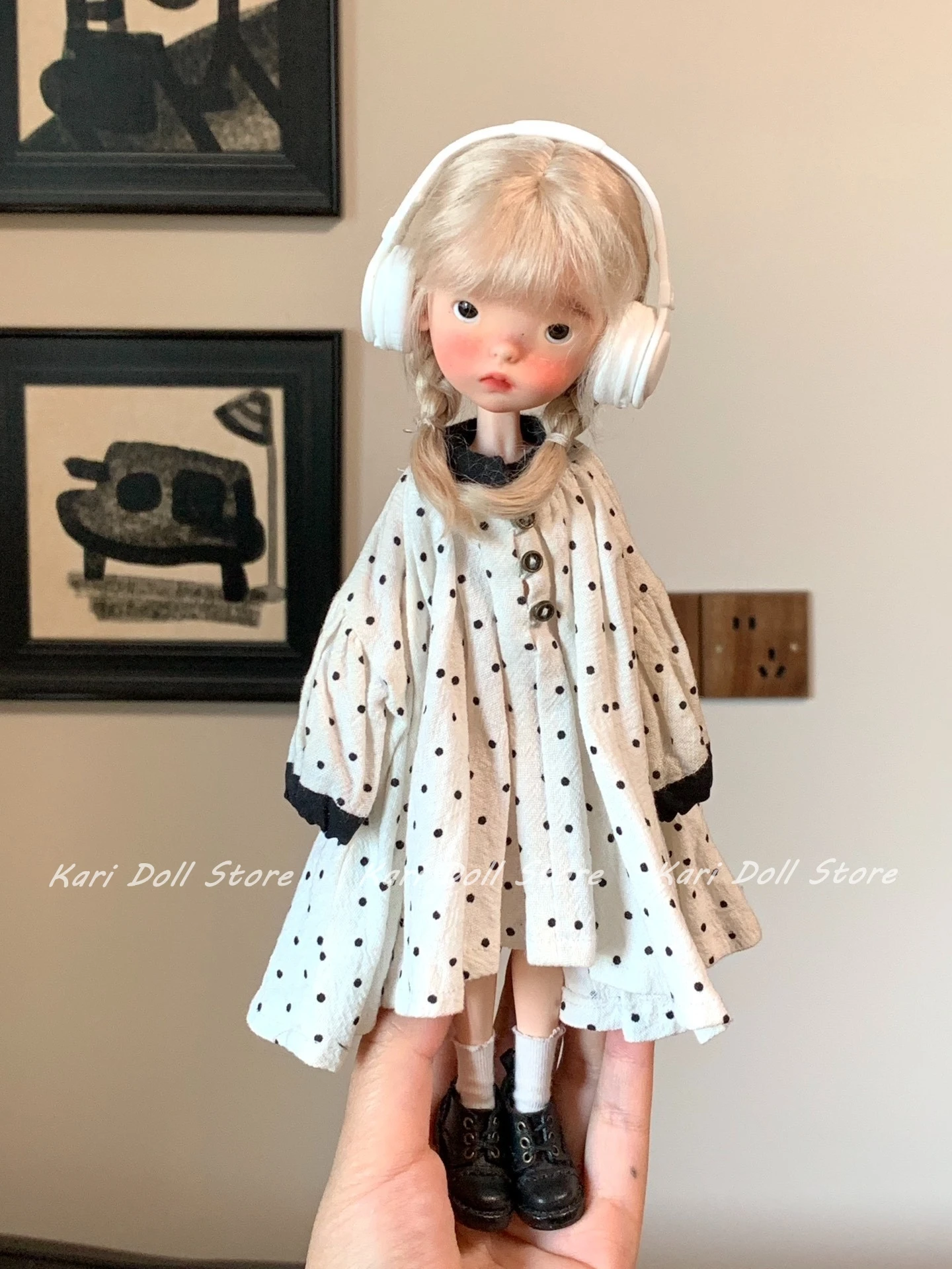 

Kari Doll Одежда и платье Свободная юбка в горошек для куклы Landazz Landoudou