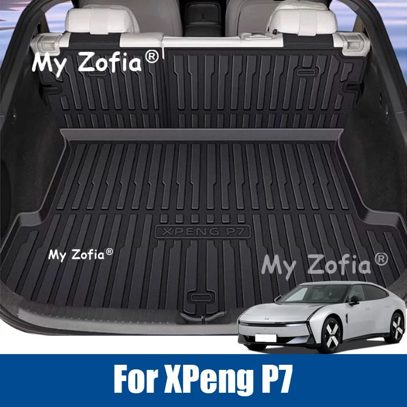 

For XPeng P7 2025 2026 Car TPE Trunk Mats Cargo Liner Custom Fit Waterproof Cargo Mats Front Trunk pad Modification Accessories