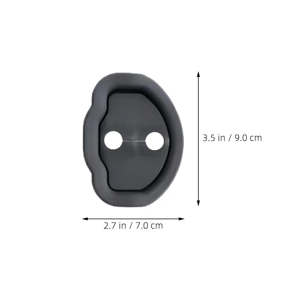 4Pcs Silicone Door Latch Protective Cover Car Door Lock Protector for Smooth Quiet Operation Wear Scratch Prevention Universal