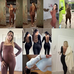 Overalls of a long -sleeved Sleeve Sports Jumpsuit 9 Main Sales Women's Cycling Jumpsuit - №7