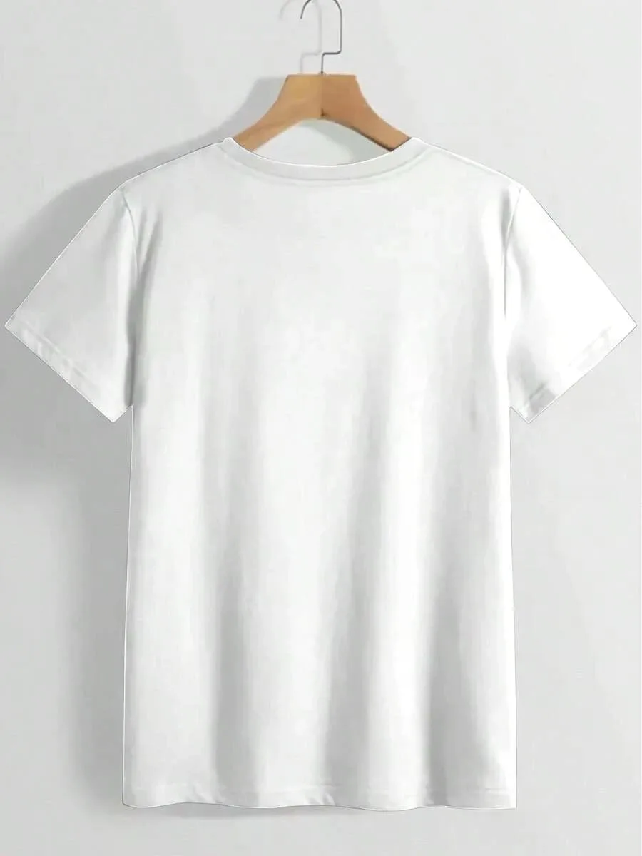 Women's‑Shirt  Women's Fun Short Sleeve-Shirt - 'I Carefully Choose People I Trust, Salt And Sugar Look Same' Patterned Top - Lightweight Dail