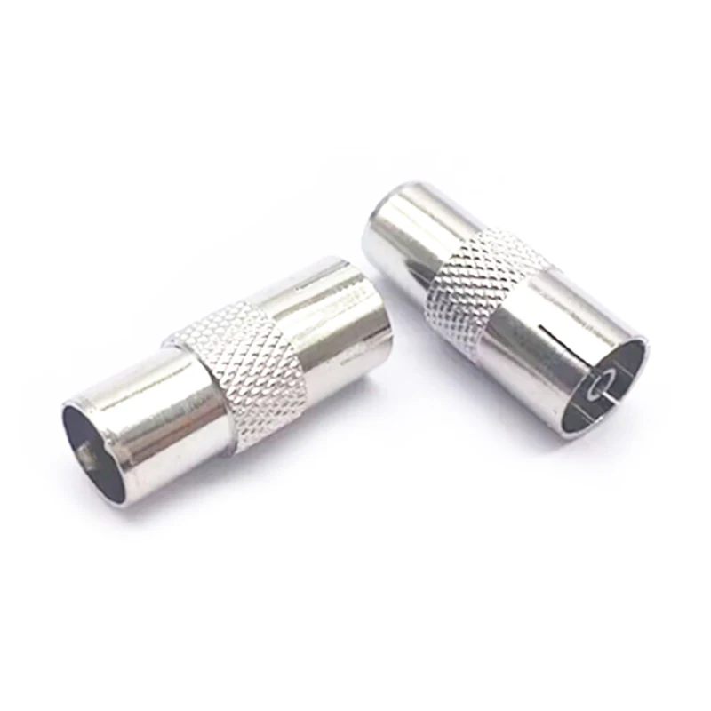 TV-Antennenkabel-Adapter, TV-Stecker auf Buchse, gerader RF-Koaxial-Konverter, vernickelt – Detail 3