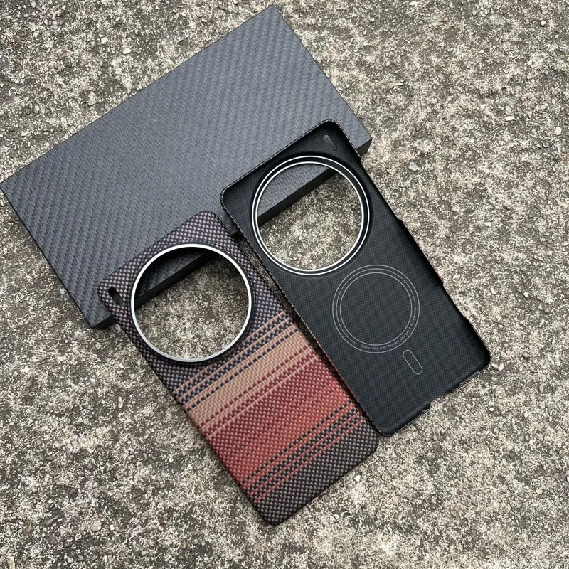 

Magnetic Aramid Carbon Fiber Phone Case for VIVO X200 Ultra Magsafe Case Real Carbon Fiber Cover for VIVO X200Ultra Case