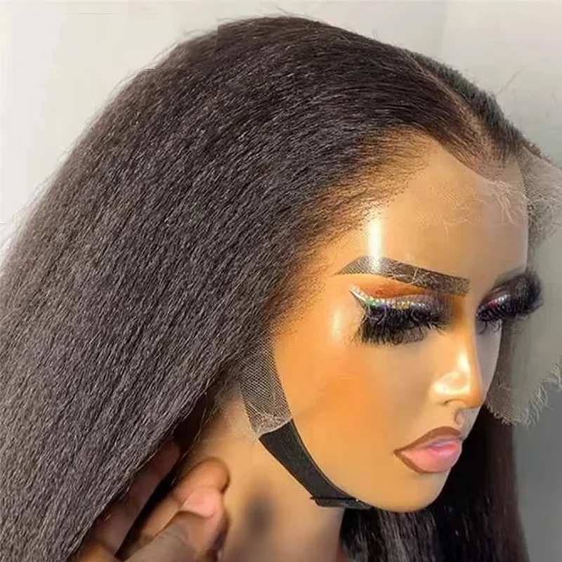 

Yaki Straight Lace Front Wig 5x5 Glueless HD Lace Frontal Wig Vietnamese Raw 13x6 Curly Human Hair Wigs 360 Full Lace Wig