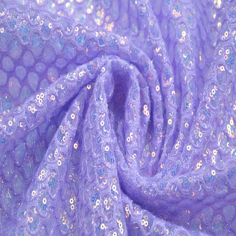 

130X90Cm Encrypted Colorful Shiny Sequin Fabric Dress Diy Bow Headdress Shoe Hat Stage Background Sequin Bead Cloth Material
