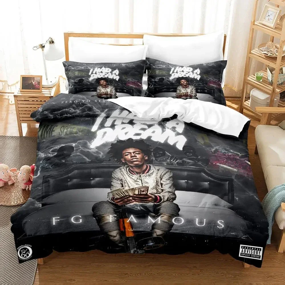 3D Print Rapper JayDaYoungan Bedding Set Duvet Cover Bed Set Quilt Cover Pillowcase Comforter king Queen Size Boys Adult