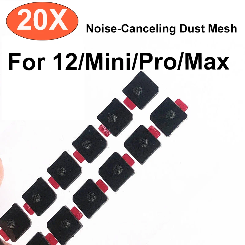 Rear Microphone Noise Reduction Mesh Dustproof Plug For iPhone 12 / 12 Pro / 12 Pro Max / 12 Mini,Flash Net Replacement