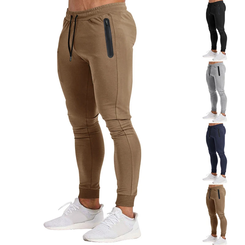 

Men Casual Jogger Pants Solid Thin Cargo Sweatpants Male Multi-pocket Trousers Mens Sportswear Gym Running Training Pencil Pants