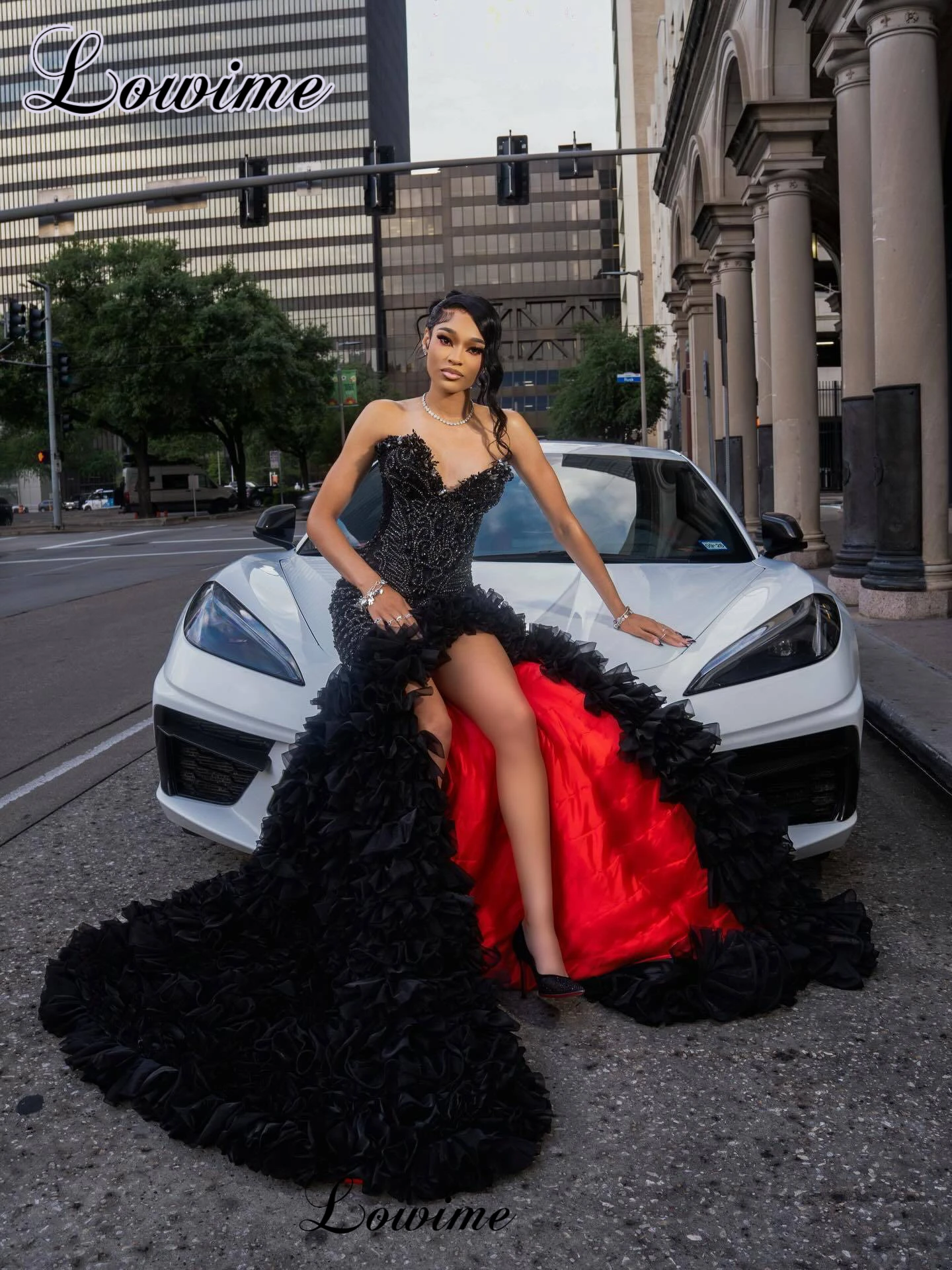 

Элегантное черное вечернее платье с бисером, фасон «русалка», без рукавов, для выпускного вечера, церемонии награждения, коктейльное платье, на заказ