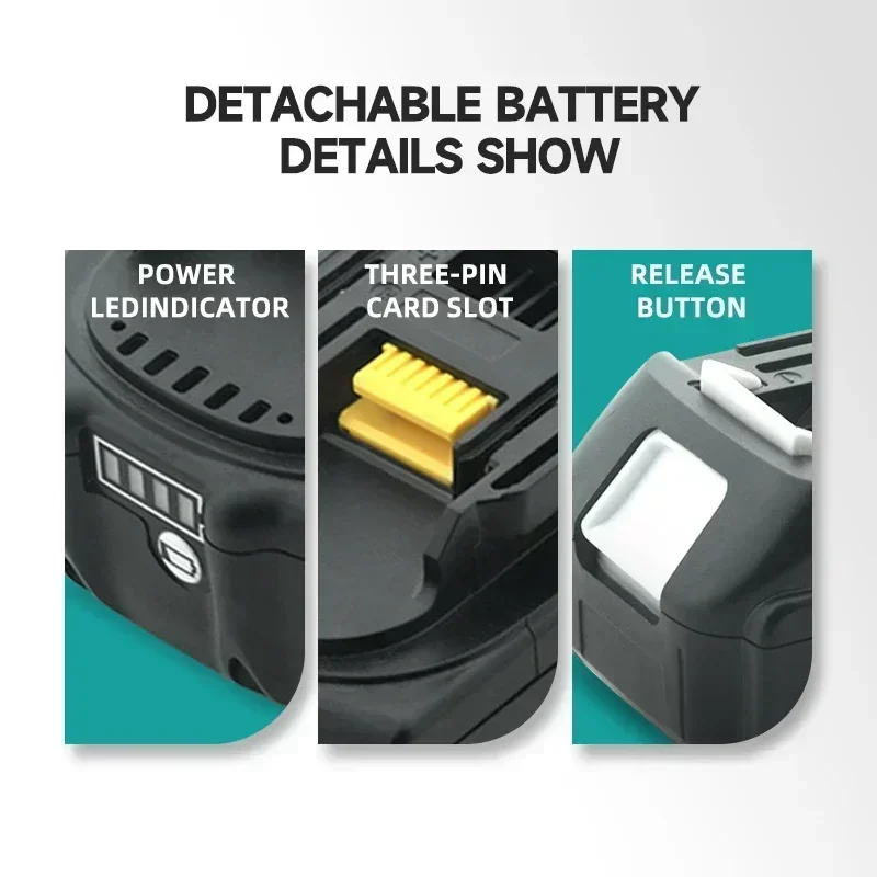 For Makita 18v 6Ah Rechargeable Lithium Ion Makita 18 v Battery With Charger Power Tool Battery BL1860BL1850 BL1830
