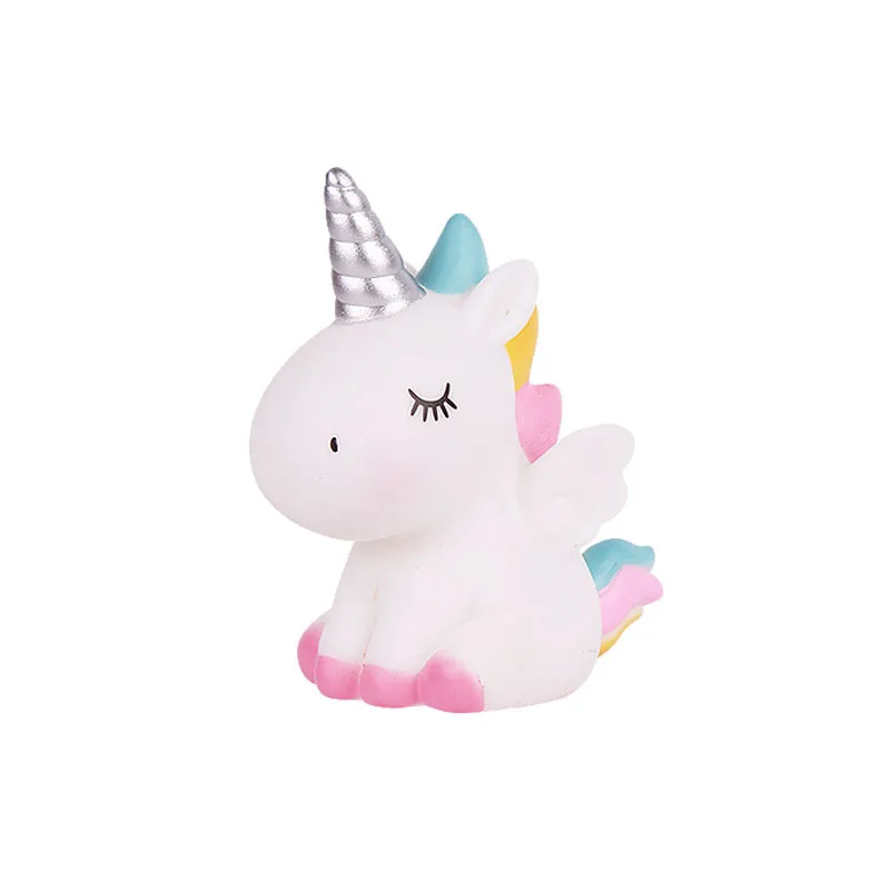 Unicorn Cake Toppers Rainbow Unicorn Horn Wings Girl Birthday Party DIY Decoration Cupcake Wrapper Unicorn Theme Party Supplies
