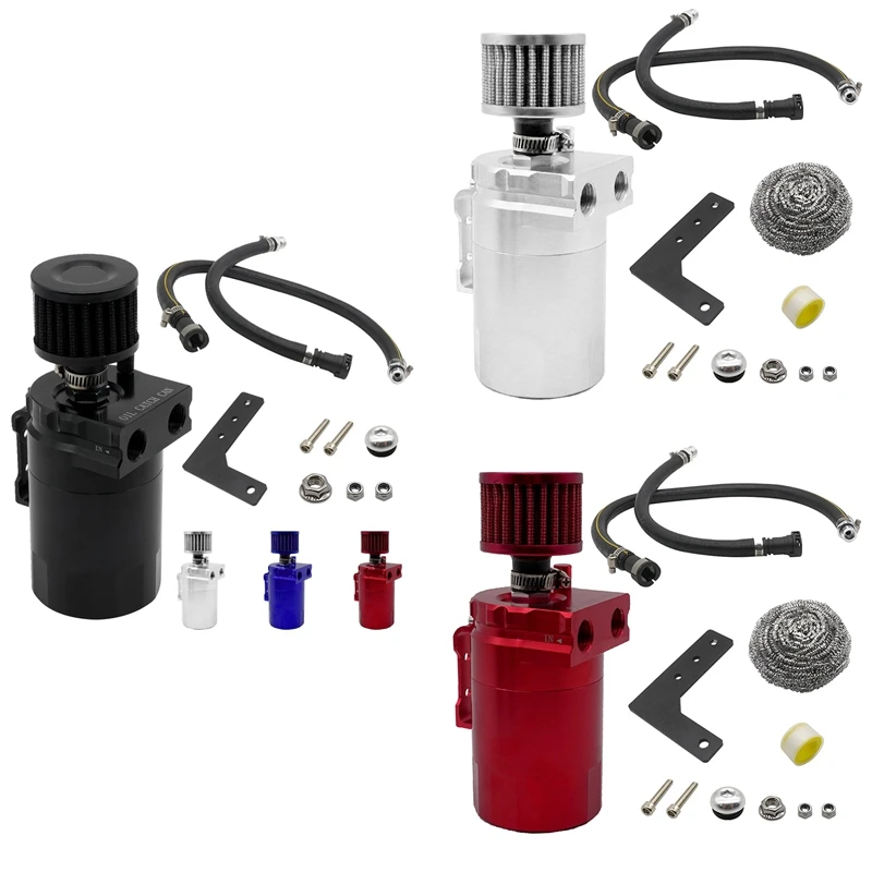 Car Breather Oil Pot Kit With Air Fiter Oil Separator For Chevy Silverado 19-20 GMC Sierra 19-20