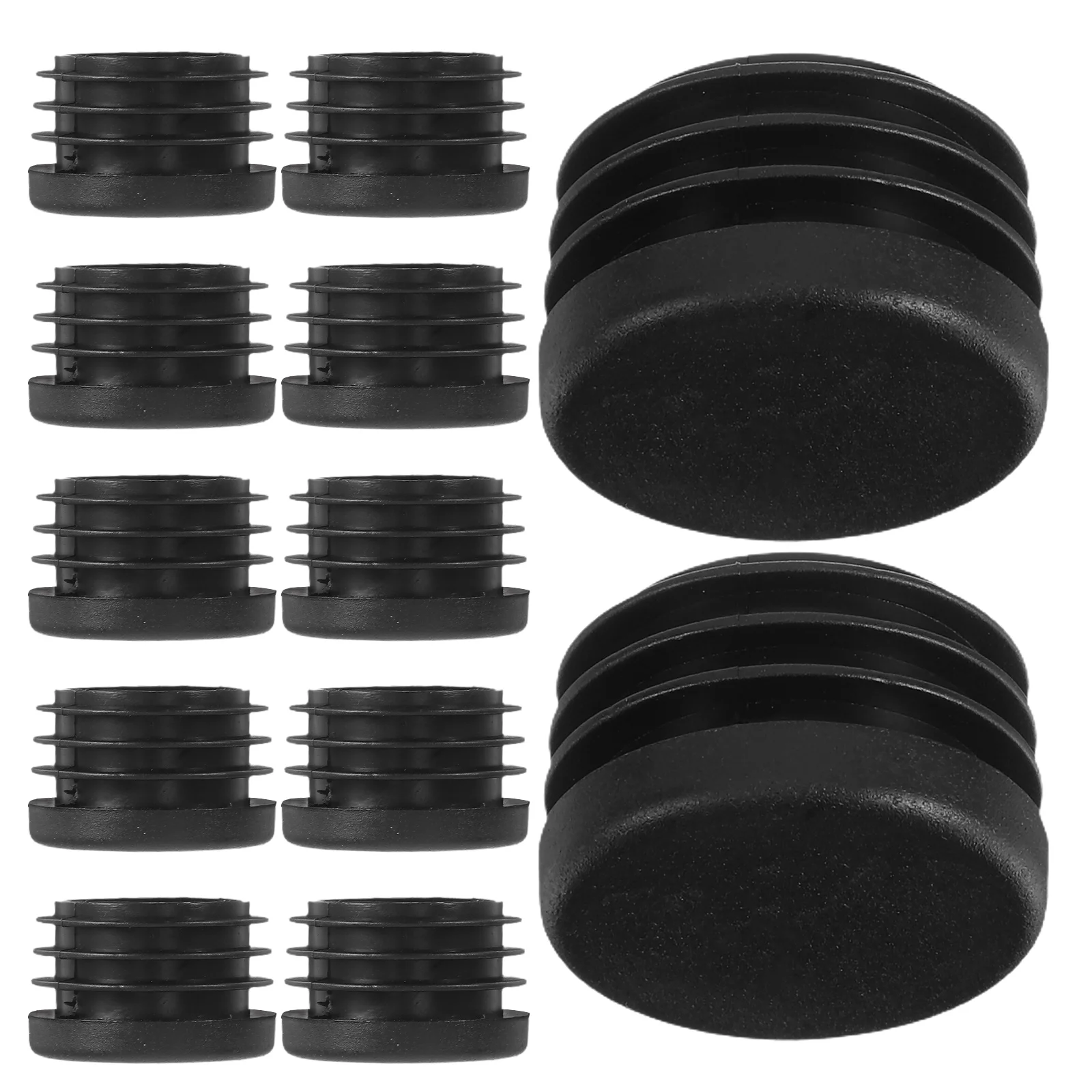

120pcs Plastic Plugs For Round Holes Black 19Mm niture End Tube Glide Caps For Chairs Tables Stools Pvc Leg Covers Floor