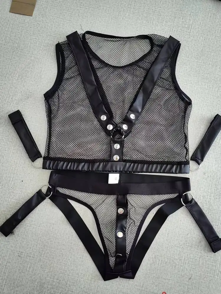 Используется для сексуальной активности, гей ЛГБТ BDSM, сексуальное горячее нижнее белье для мужчин, комплект сисси, порно униформа, секс костюм с ремнями 18+, обнажение ягодиц