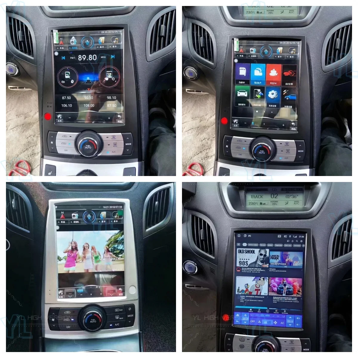 FT Car Android Screen For Hyundai Rohens Coupe Genesis Coupe 2009 - 2012 Multimedia Navigation Radio Wireless Carplay Head Unit