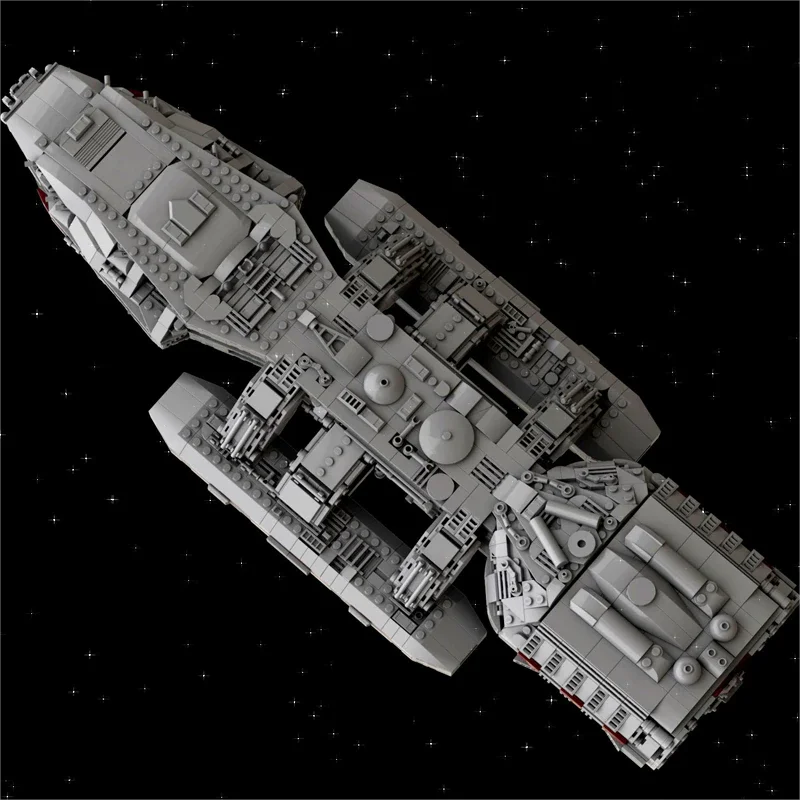 Moc battlestar galactica modelo blocos de construção famosa estrela filme tecnologia tijolo diy arma nave espacial brinquedo crianças presente do feriado