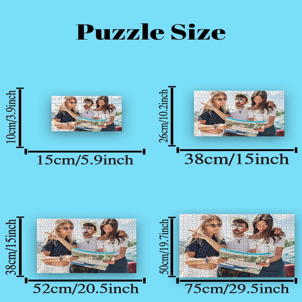35/150/300/500pcs Diy Friend Customizable Photo Custom Puzzles in Photos For Kids Room Decor Kids Gift