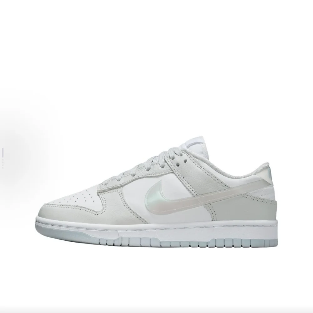 

Женские кожаные низкие кроссовки Nike Dunk светло-серого цвета с минималистским комфортом, прочный, низкий дизайн HJ5787001