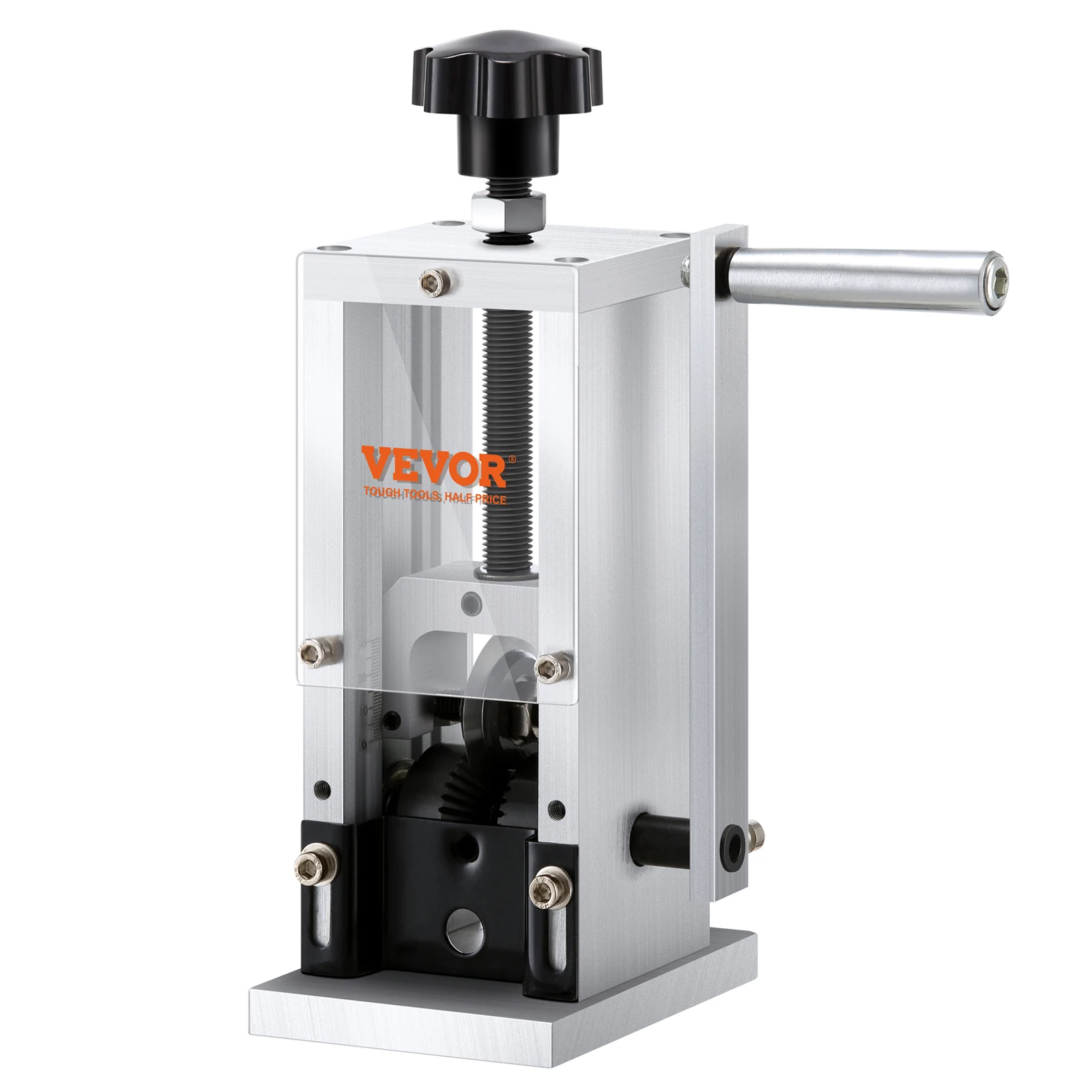 VEVOR Manual Wire Stripping Machine, 0.06-1.18In Copper Stripper w/Hand Crank or Drill Powered,Visible Stripping Depth Reference