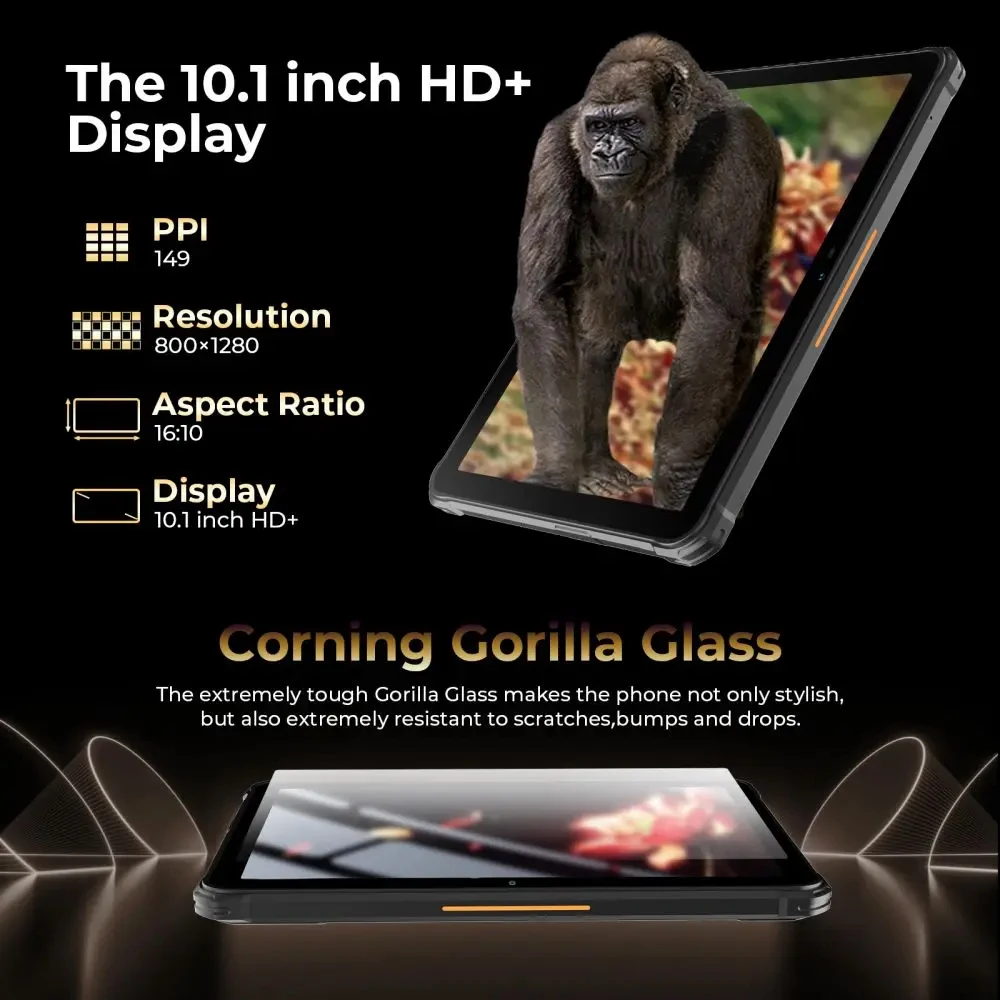 Global HOTWAV Tab R7 Rugged Tablet 15600mAh Battery 6GB 256GB Smart Pad OTG Reverse Charge 16MP 10.1 Inch HD+ Tablets PC Android