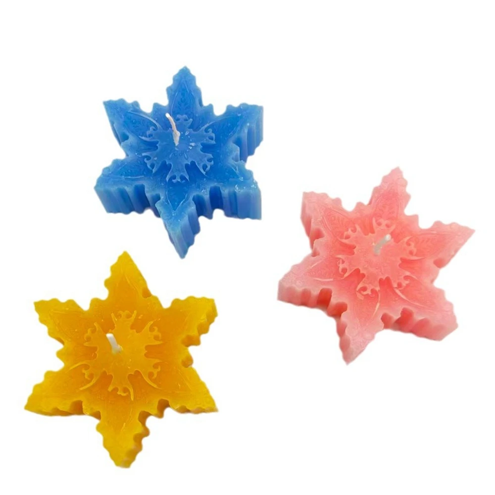 

Christmas Snowflake Aromatherapy Candle Aromatherapy Candles Party Home Christmas DIY Room Decor Tools Accessories Ornaments