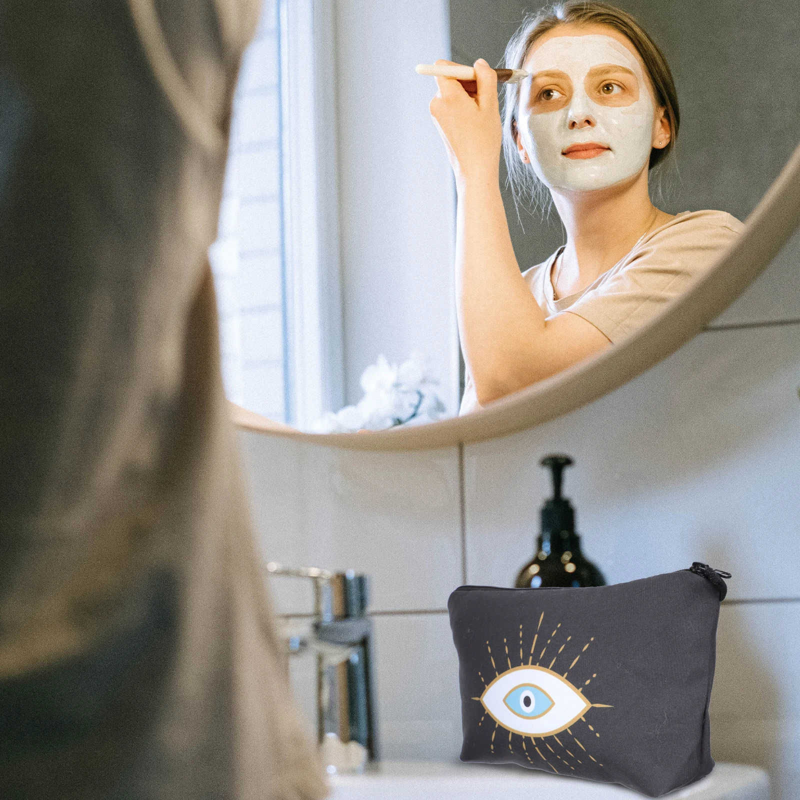 

Водонепроницаемая косметичка, аксессуары для сглаза, женская декоративная сумка для хранения, полиэстеровая дорожная сумка-органайзер для подростков